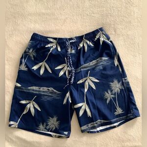 Favant Hawaii Men's Premium Swim Trunks Tropical Vacation Beach Swimming Shorts